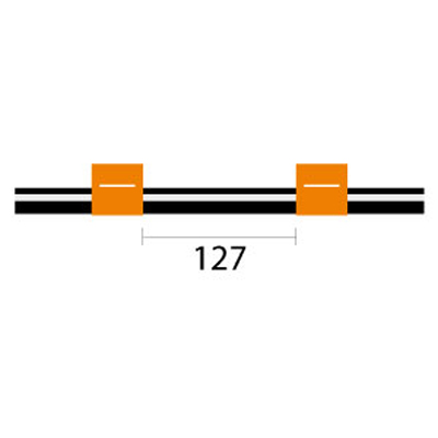 Contour Flared End Viton Pump Tube 2tag 0.89mm ID Orange/Orange (PKT 6)