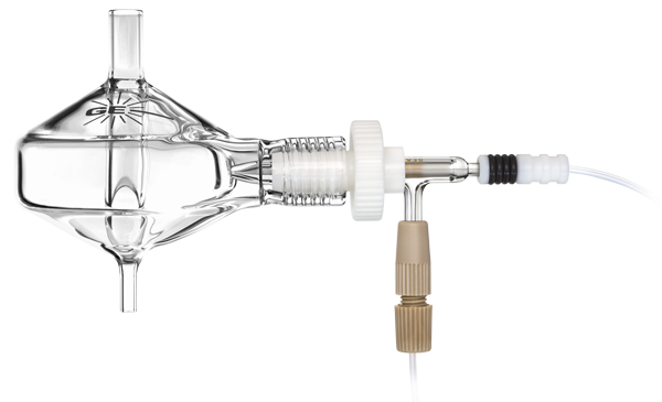 Twister cyclonic spray chamber